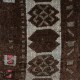 Traditional Turkish Wool Cushion Cover. Handmade Rug Throw Pillow. Home Gift