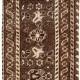 Rustic Turkish Cushion Cover. Handmade Wool Rug Pillow. Bohemian Style Toss Pillow. Vintage Toss Pillow