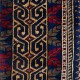 Handmade Turkish Wool Rug Cushion. Bohemian Home Decor. Vintage Toss Pillow Cover