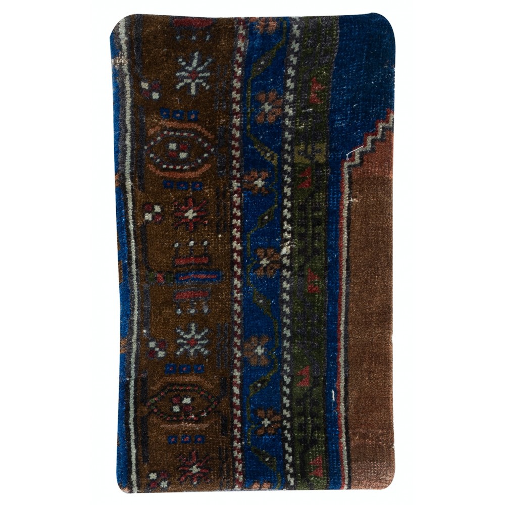 Hand-knotted Turkish Wool Rug Cushion Cover. Rustic Throw Pillow. Home Gift