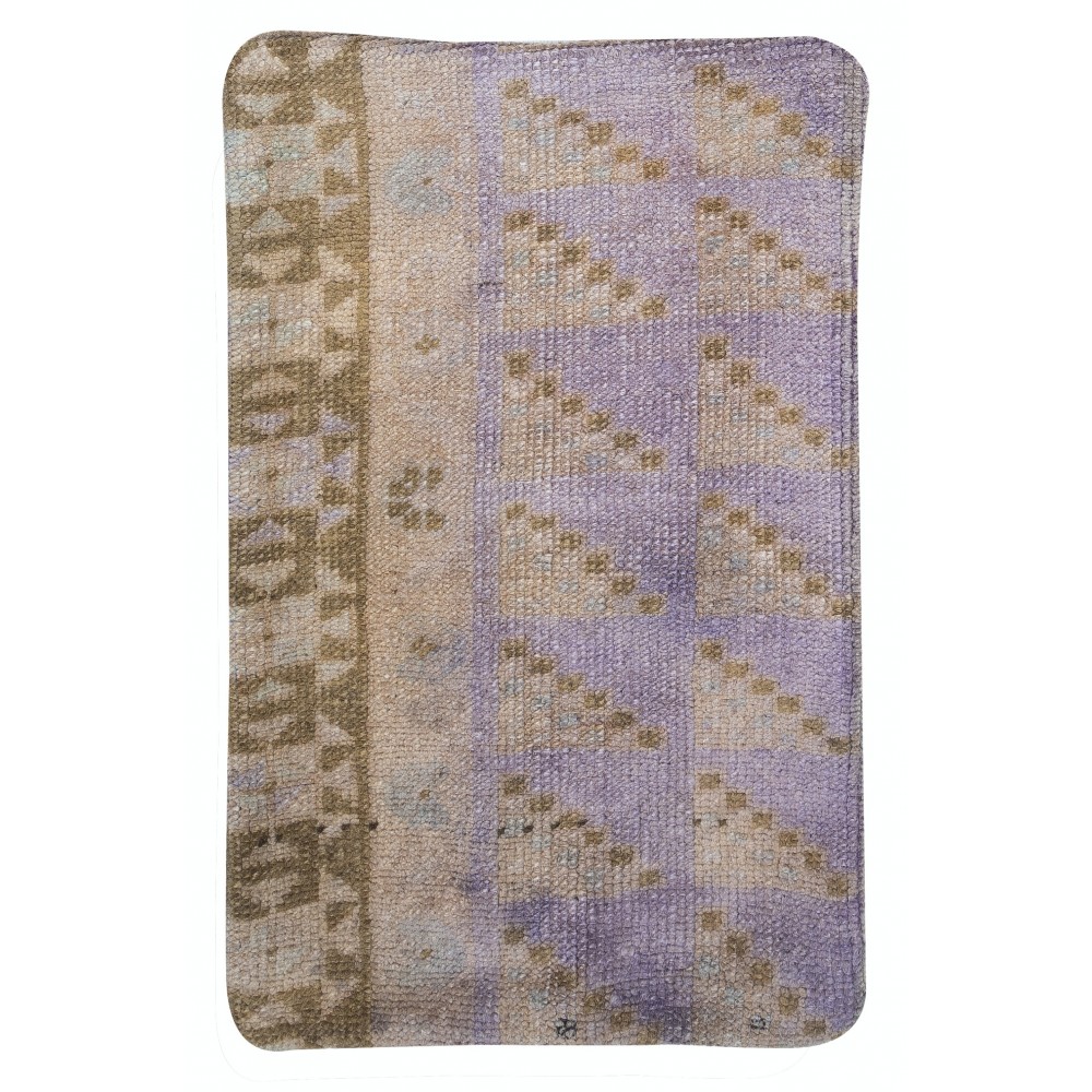 Unique Handmade Wool Cushion Cover. Vintage Rug Pillow. Turkish Toss Pillow
