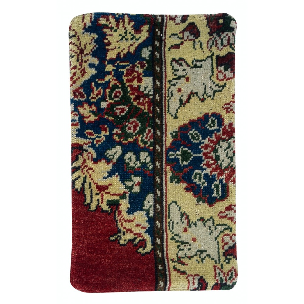 Traditional Turkish Wool Cushion Cover. Handmade Rug Pillow. Vintage Throw Pillow