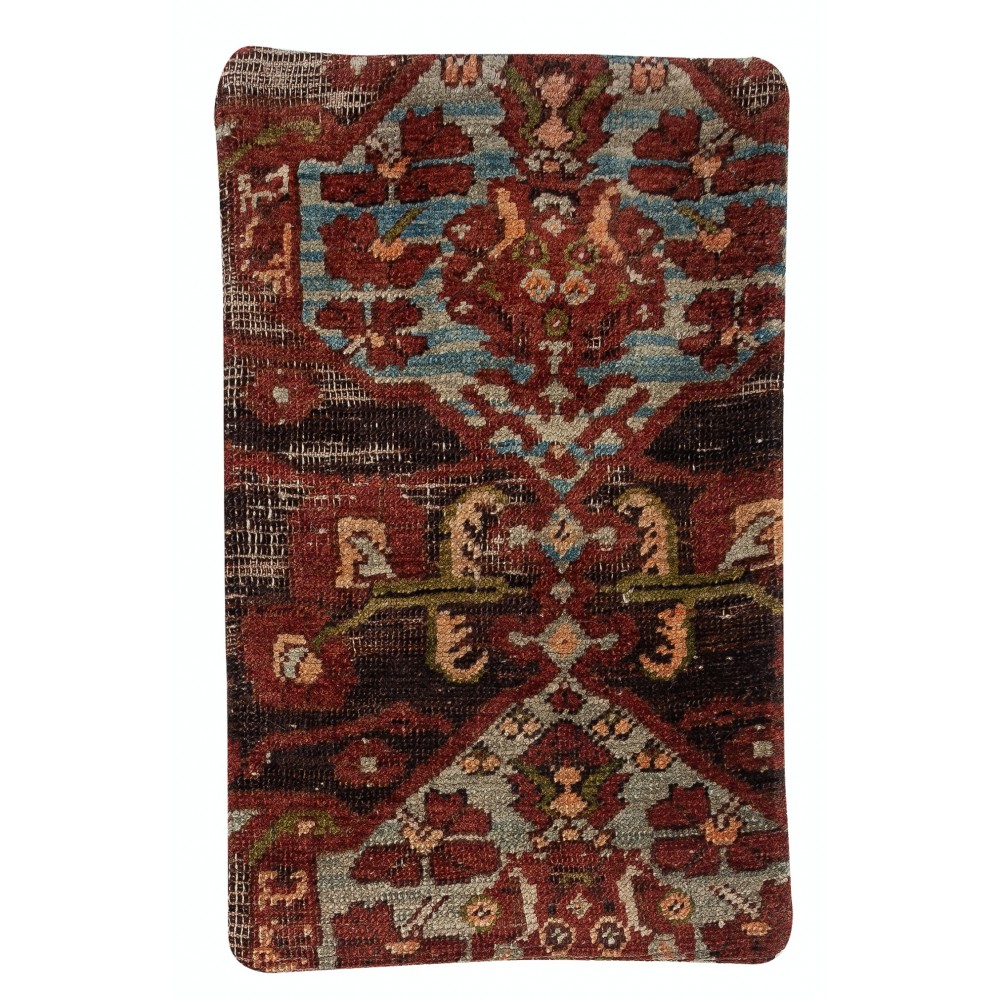 Handknotted Turkish Wool Cushion Cover. Rug Throw Pillow. Home Gift. Vintage Toss Pillow