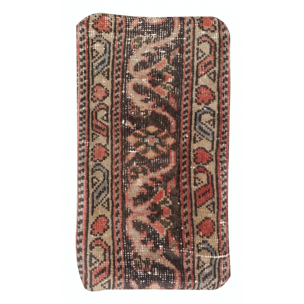Handknotted Turkish Wool Cushion Cover. Rug Throw Pillow. Home Gift. Vintage Toss Pillow