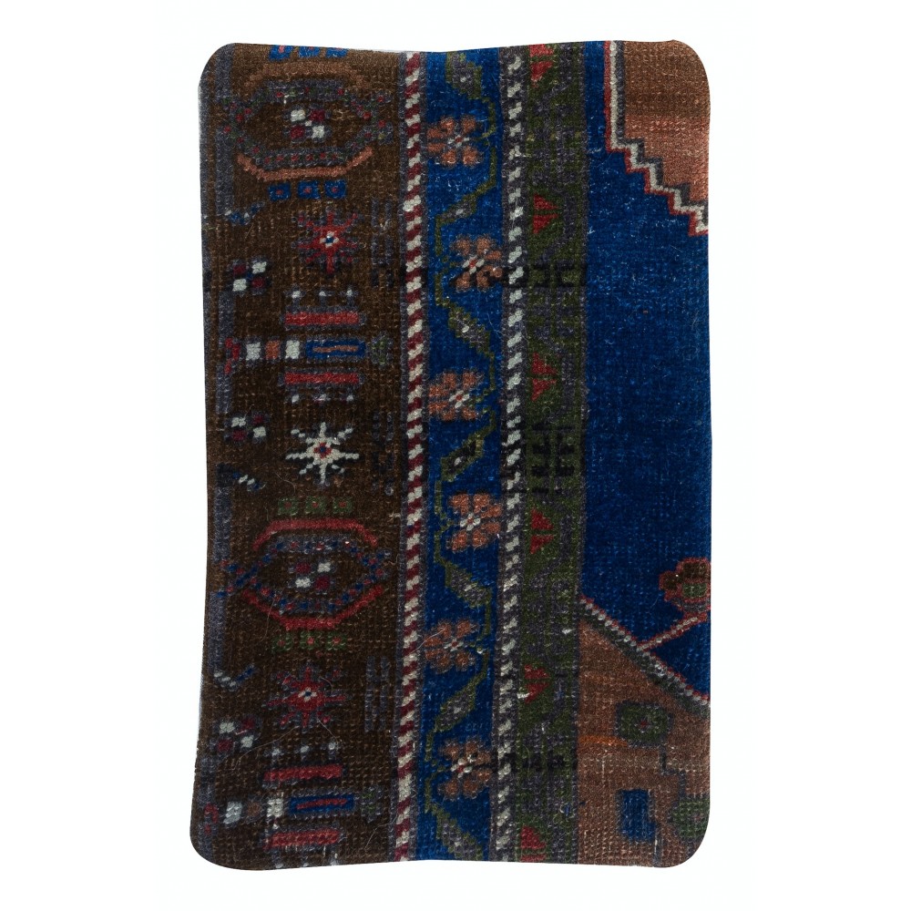 Turkish Rug Throw Pillow. Handmade Wool Cushion Cover. Vintage Toss Pillow
