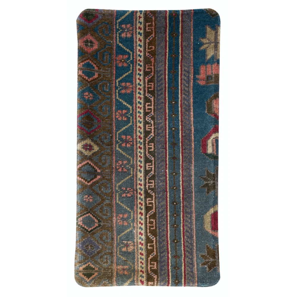 Rustic Turkish Cushion Cover. Handmade Wool Rug Pillow. Bohemian Style Toss Pillow. Vintage Toss Pillow