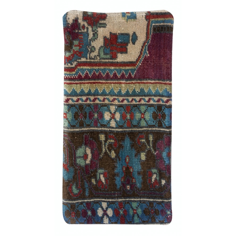 Traditional Turkish Wool Cushion Cover. Handmade Rug Throw Pillow. Home Gift