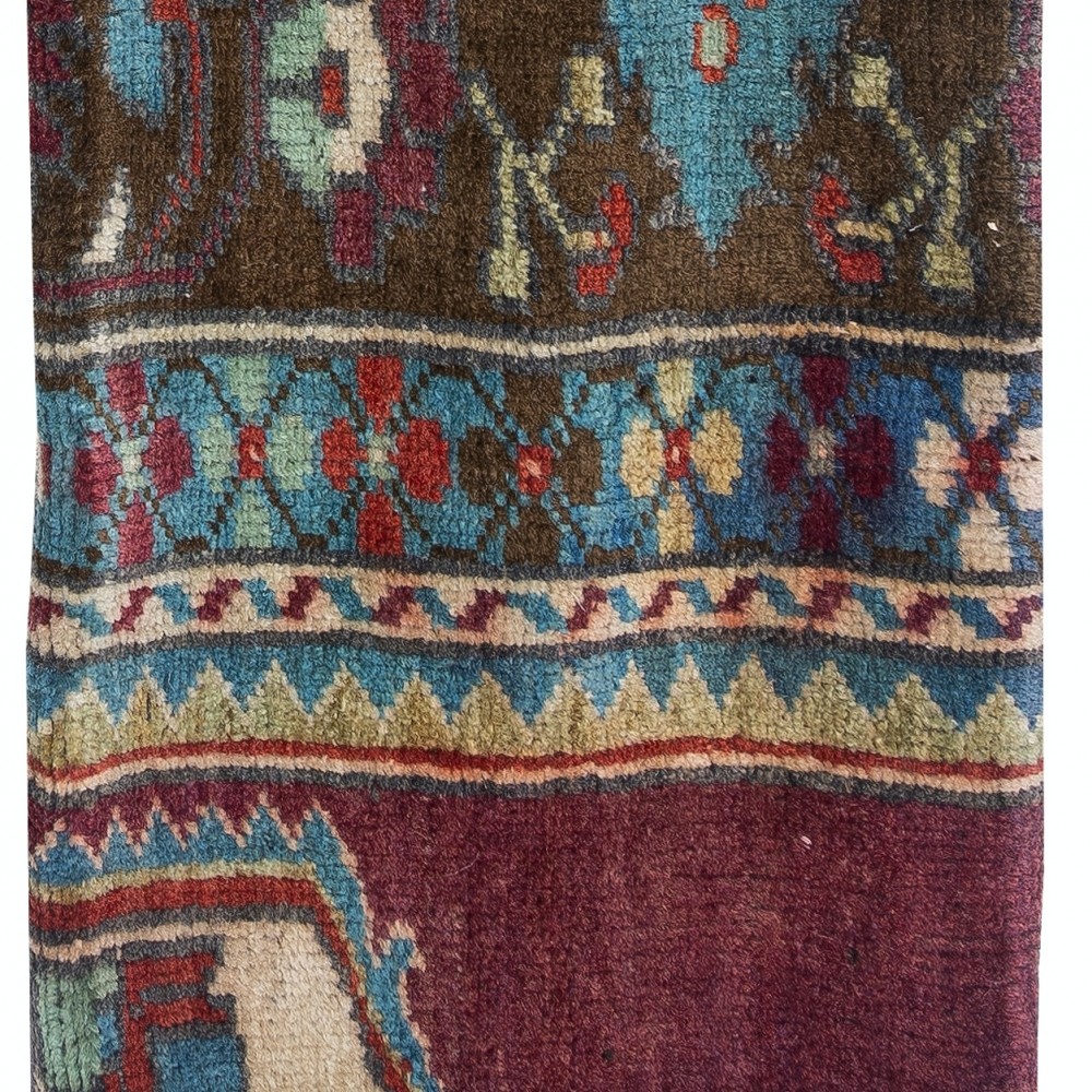 Vintage Turkish Wool Cushion Cover. Handmade Rug Pillowcase. Farmhouse Decor Throw Pillow Cover