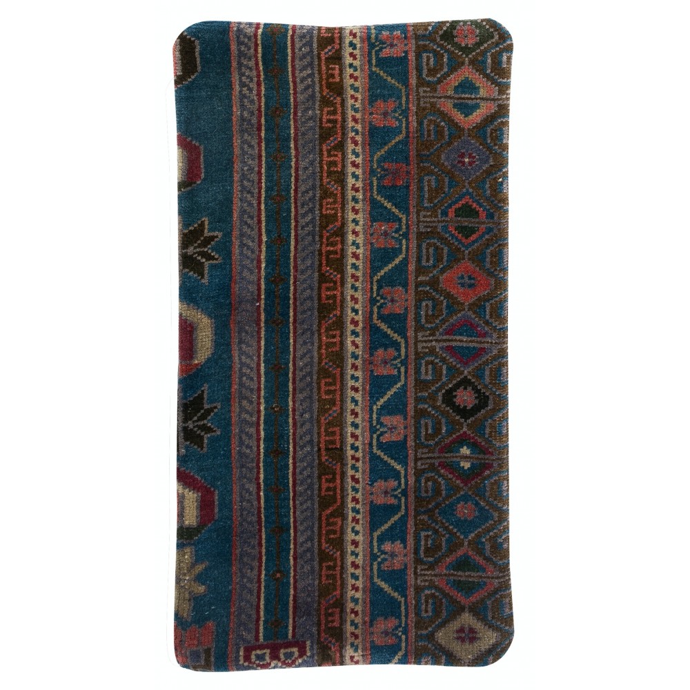 Vintage Handmade Rug Cushion Cover. Turkish Wool Pillowcase. Decorative Throw Pillow Cover
