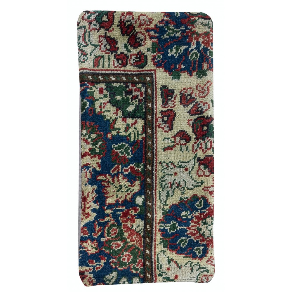 Vintage Handmade Rug Cushion Cover. Turkish Wool Pillowcase. Unique Throw Pillow Cover