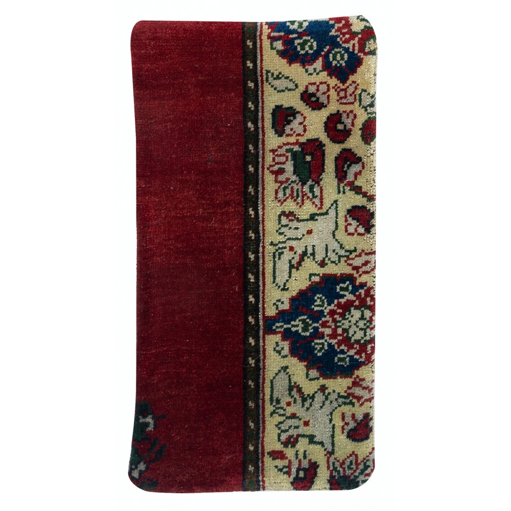 Vintage Handmade Rug Cushion Cover. Turkish Wool Pillowcase. Decorative Throw Pillow Cover