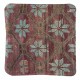 Vintage Turkish Wool Cushion Cover. Handmade Rug Pillow. Rustic Decor Throw Pillow