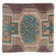 Traditional Turkish Wool Cushion Cover. Handmade Rug Pillow. Vintage Throw Pillow