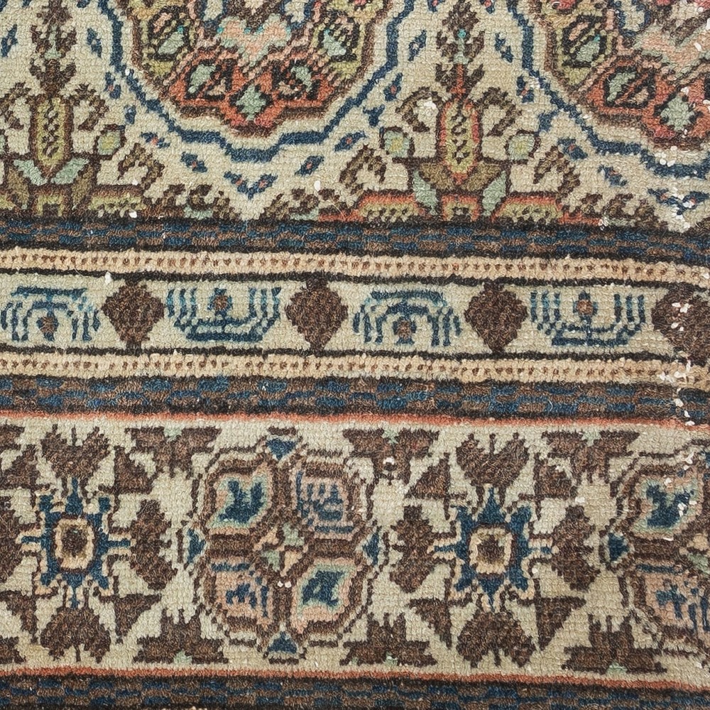 Authentic Turkish Wool Cushion Cover. Handknotted Rug Pillow. Rustic Decor. Vintage Throw Pillow