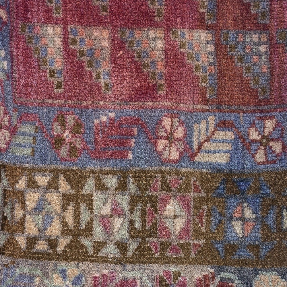 Rustic Turkish Cushion Cover. Handmade Wool Rug Pillow. Bohemian Style Toss Pillow. Vintage Toss Pillow
