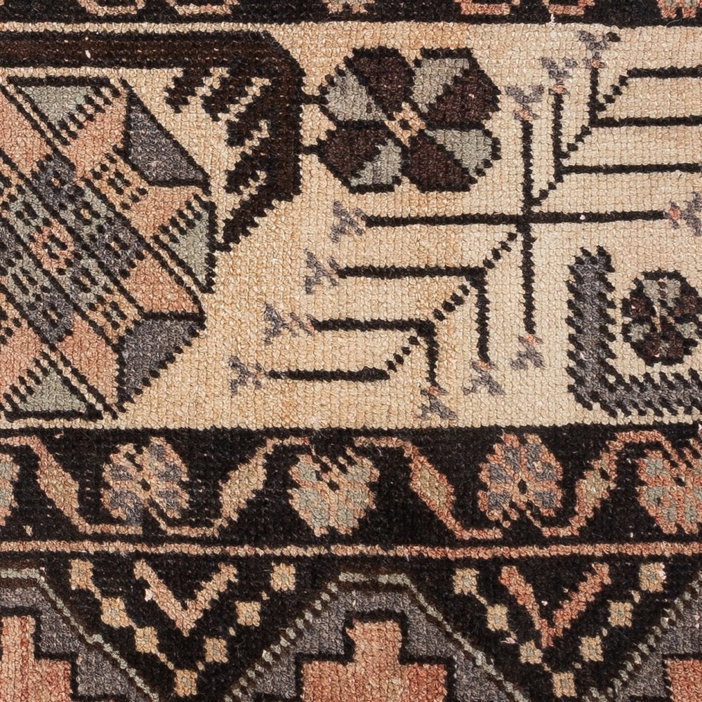Vintage Wool Cushion. Handknotted Rug Pillow. Ethnic Home Decor. Turkish Throw Pillow