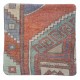 Handknotted Turkish Wool Cushion Cover. Rug Throw Pillow. Home Gift. Vintage Toss Pillow