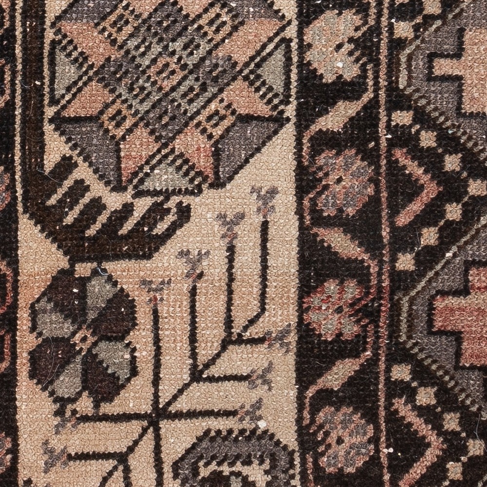 Rustic Handmade Wool Cushion Cover. Vintage Turkish Rug Pillow