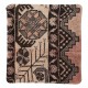 Rustic Handmade Wool Cushion Cover. Vintage Turkish Rug Pillow
