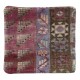 Vintage Handmade Turkish Wool Rug Cushion Cover. Rug Pillow. Boho Home Decor