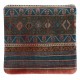 Vintage Toss Pillow Cover. Decorative Handmade Turkish Rug Cushion Cover