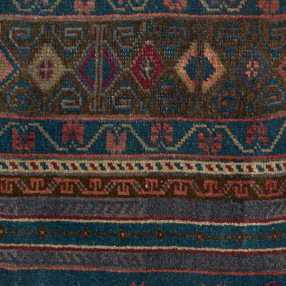 Hand-knotted Turkish Wool Rug Cushion Cover. Rustic Throw Pillow. Home Gift
