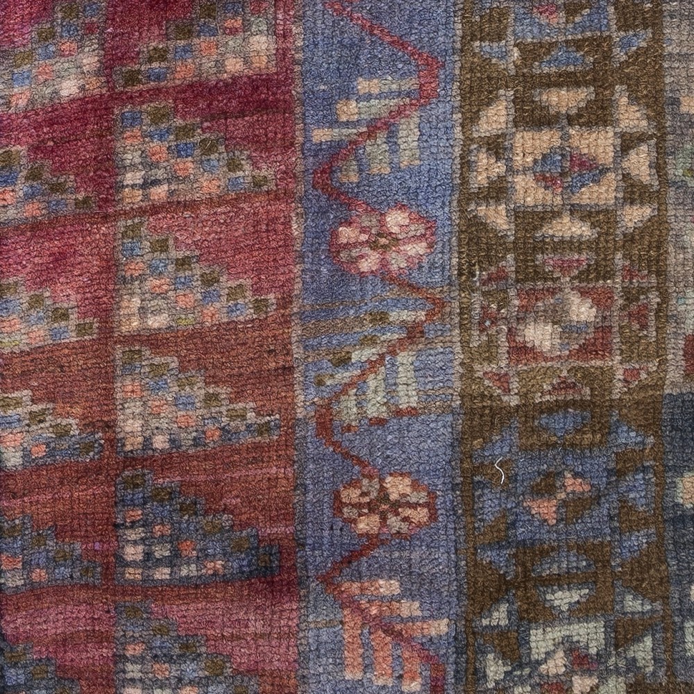 Traditional Turkish Wool Cushion Cover. Handmade Rug Pillow. Vintage Throw Pillow
