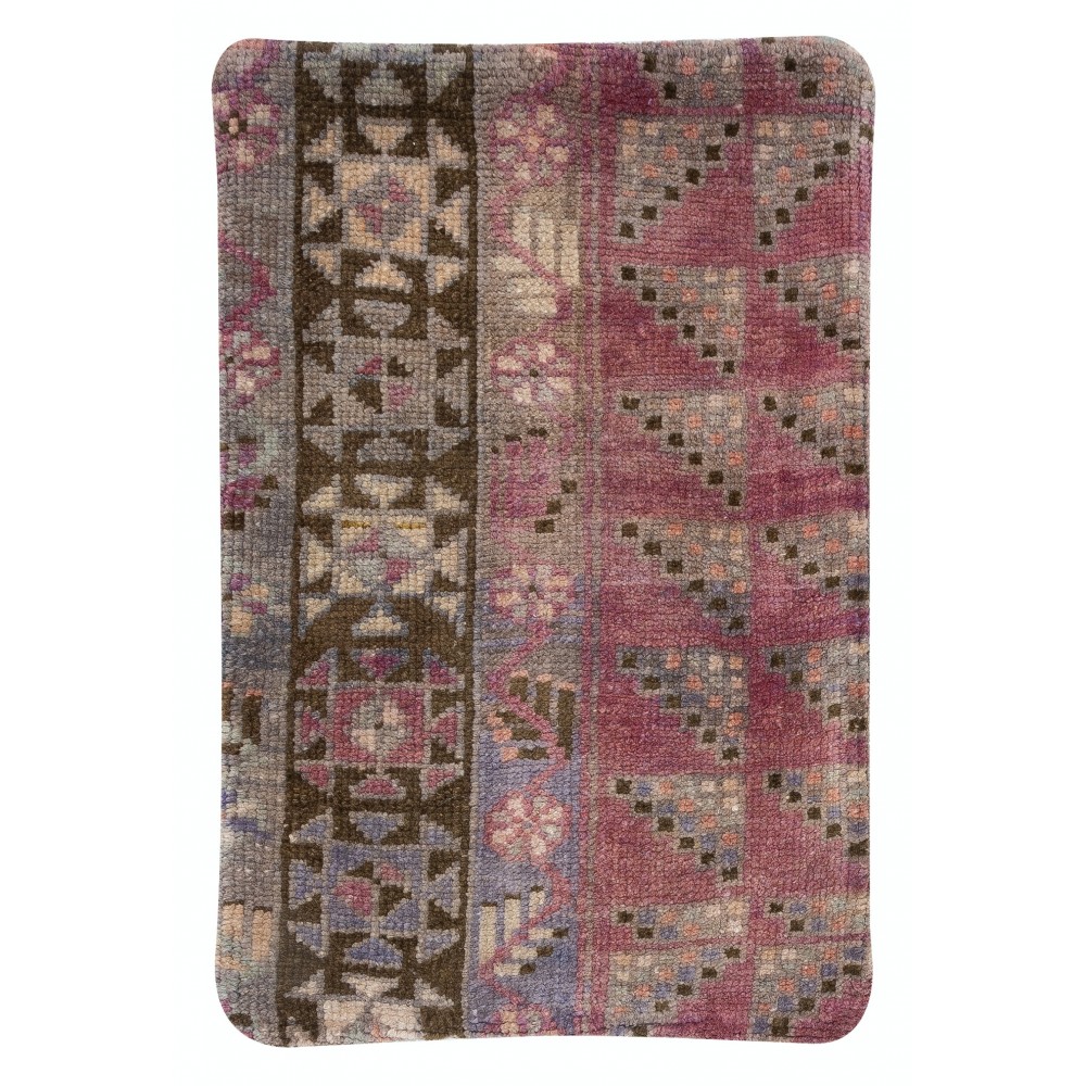 Vintage Handmade Rug Cushion Cover. Turkish Wool Pillowcase. Traditional Throw Pillow Cover