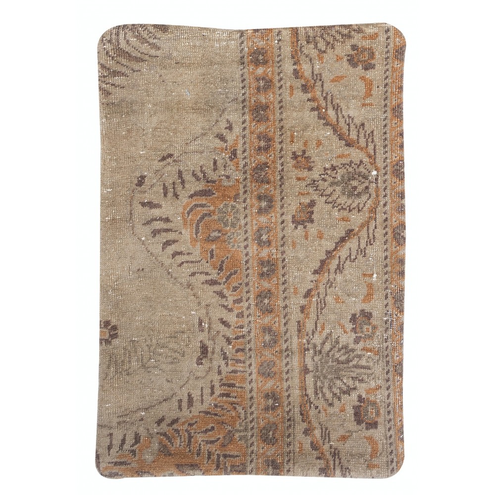 Vintage Handmade Turkish Wool Rug Cushion Cover. Rug Pillow. Boho Home Decor
