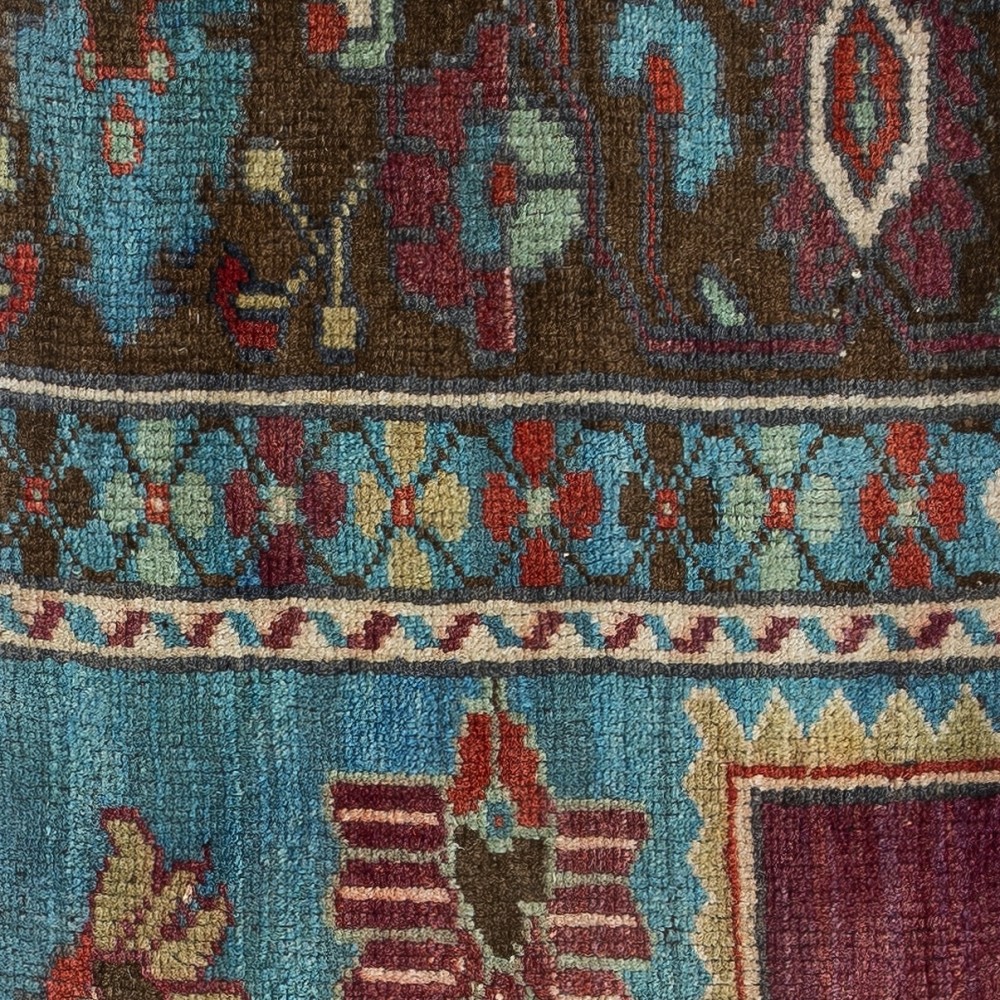 Vintage Toss Pillow Cover. Decorative Handmade Turkish Rug Cushion Cover