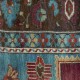 Vintage Toss Pillow Cover. Decorative Handmade Turkish Rug Cushion Cover