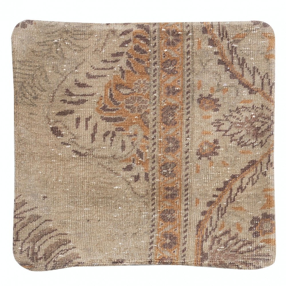 Vintage Handmade Rug Cushion Cover. Turkish Wool Pillowcase. Traditional Throw Pillow Cover