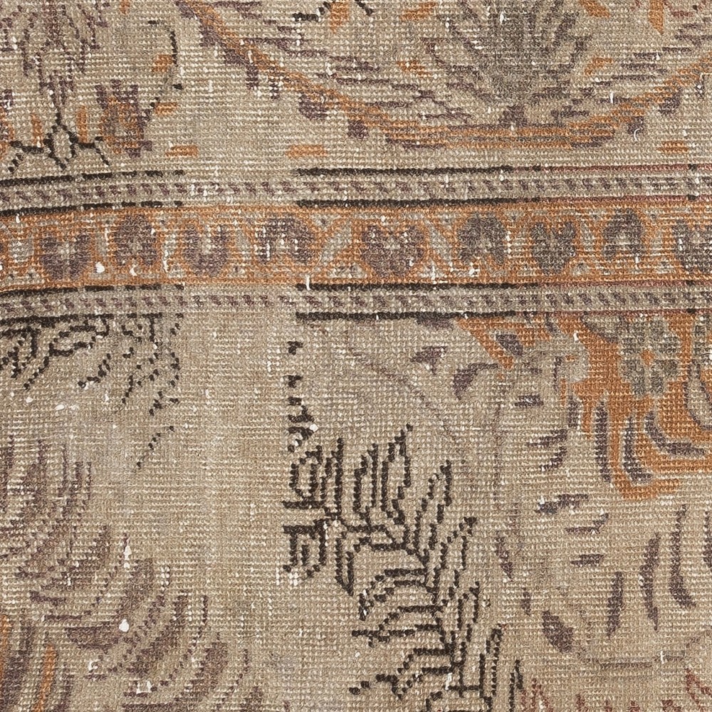 Authentic Turkish Wool Cushion Cover. Handknotted Rug Pillow. Rustic Decor. Vintage Throw Pillow