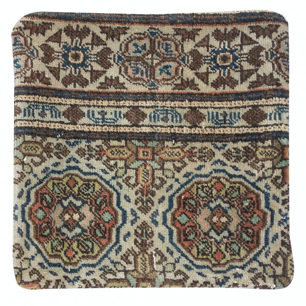 Vintage Turkish Rug Pillow Cover. Boho & Farmhouse Decor. Handmade Cushion Cover