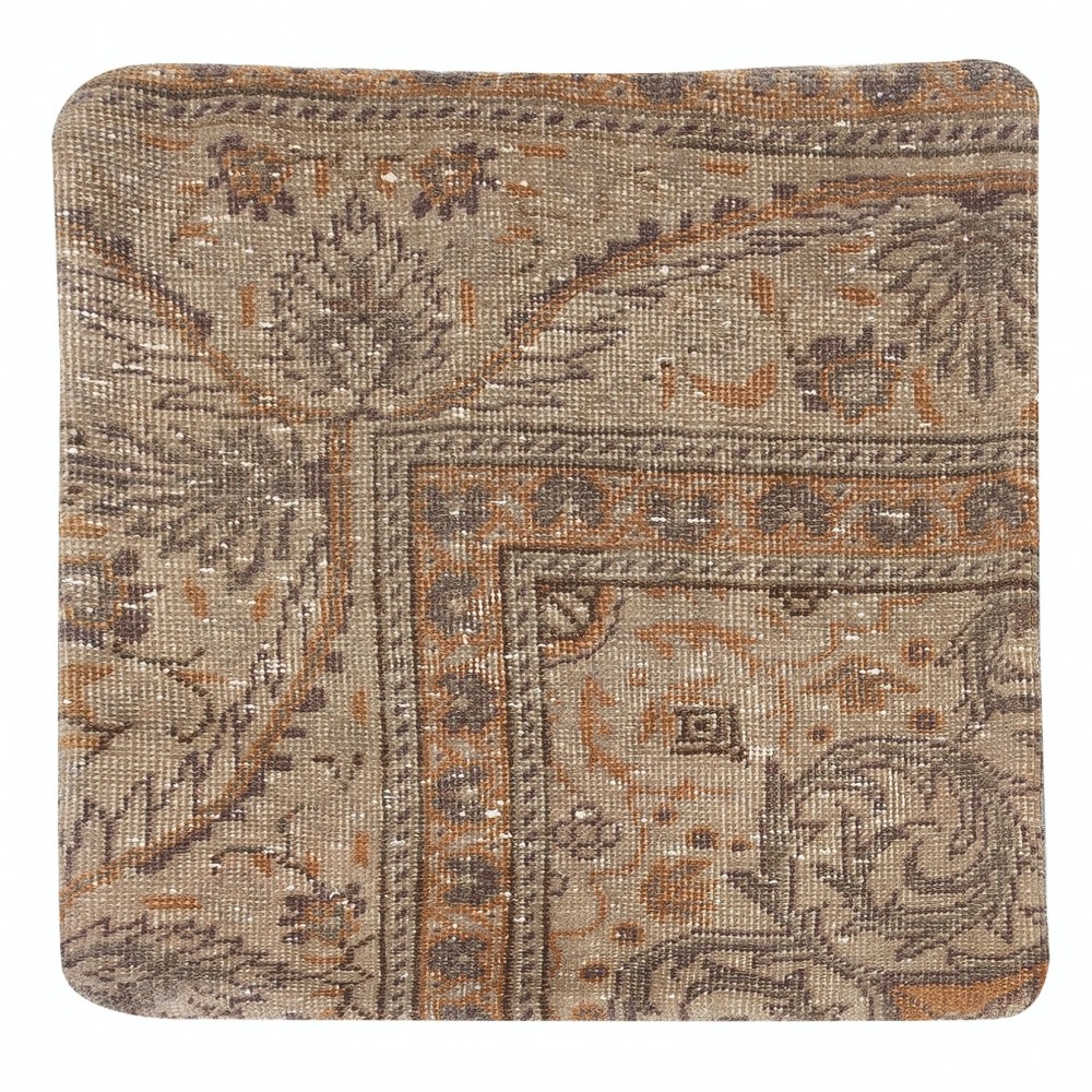 Handmade Turkish Wool Rug Cushion. Bohemian Home Decor. Vintage Toss Pillow Cover