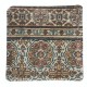 One-of-a-Kind Turkish Rug Pillow. Handknotted Wool Rug Cushion. Vintage Toss Pillow