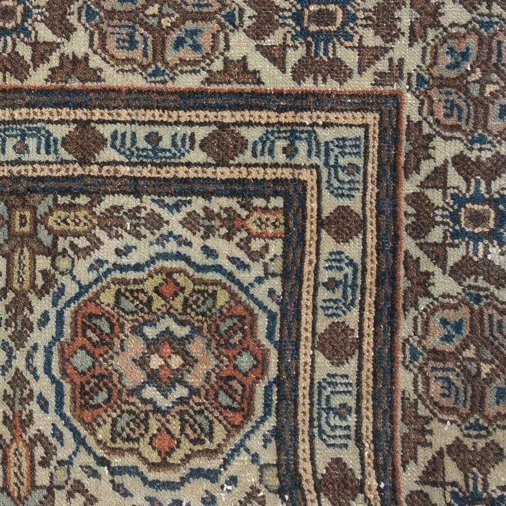 Rustic Handmade Wool Cushion Cover. Vintage Turkish Rug Pillow
