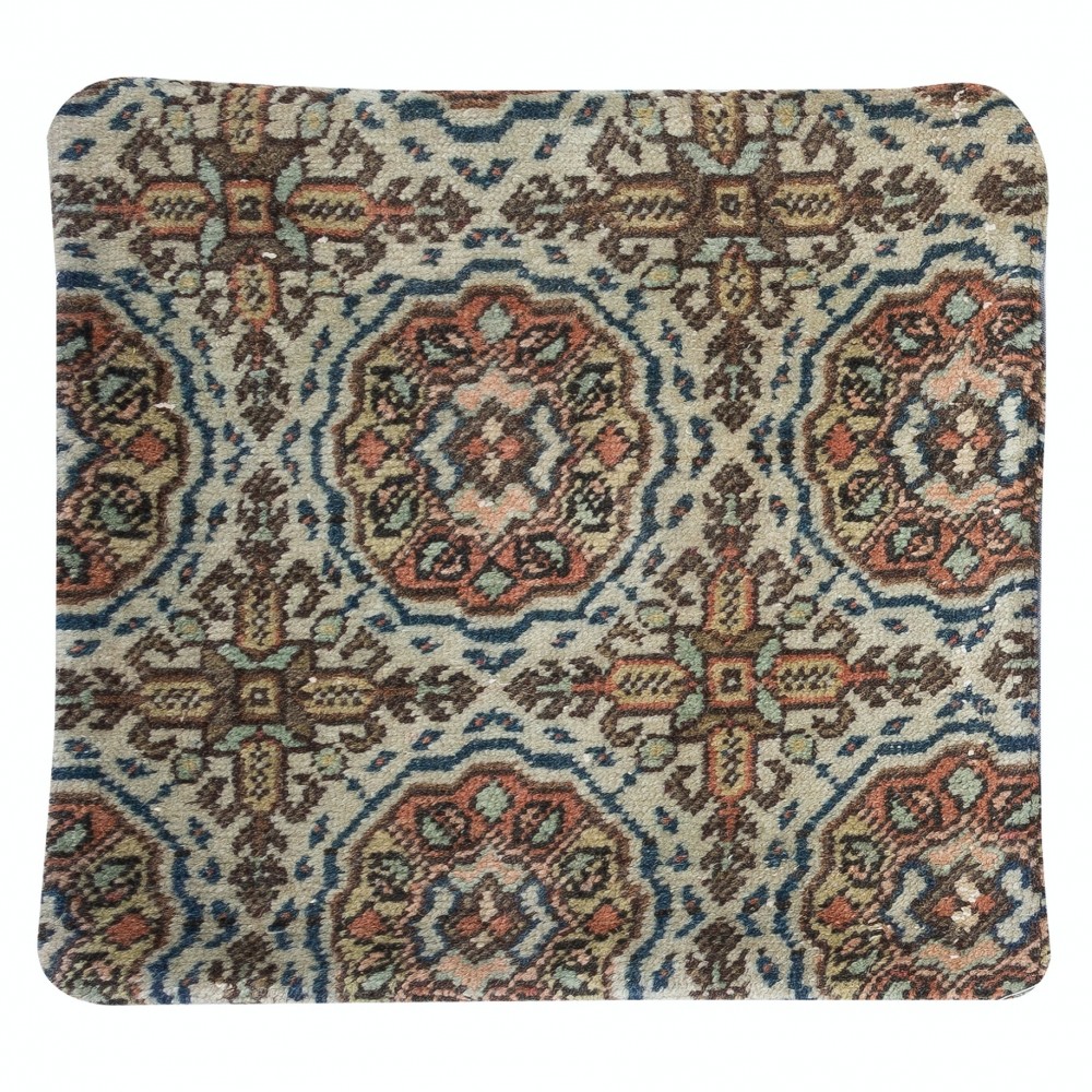 Traditional Handmade Wool Cushion Cover. Vintage Rug Pillow. Turkish Toss Pillow