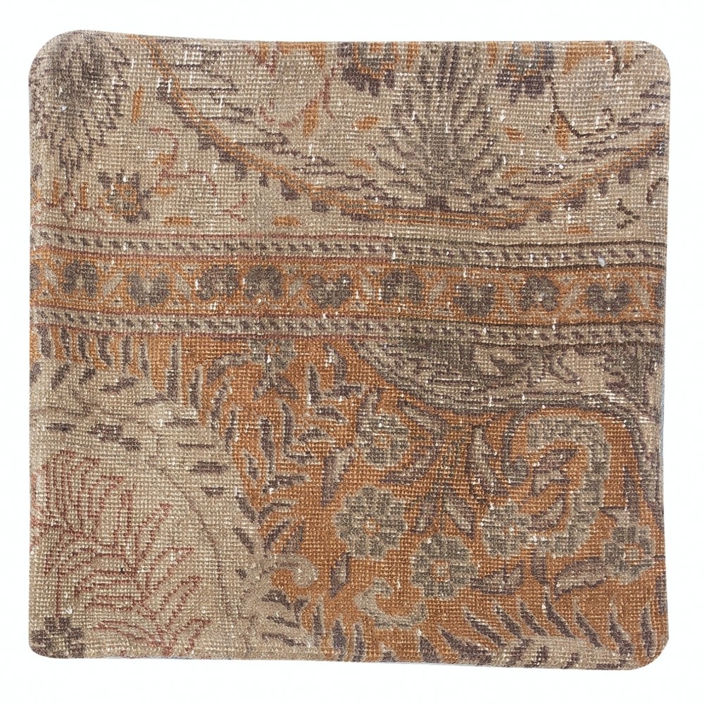 Vintage Turkish Rug Pillow Cover. Boho & Farmhouse Decor. Handmade Cushion Cover