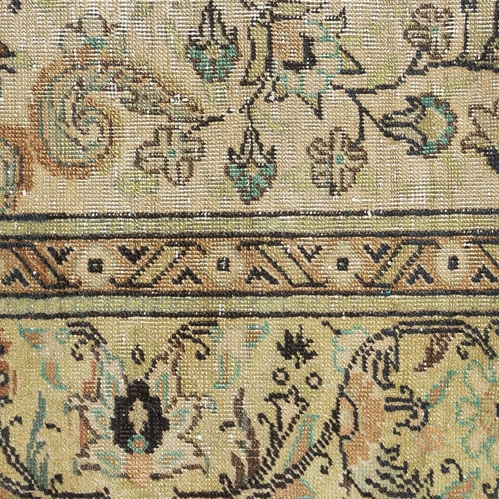 One-of-a-Kind Turkish Rug Pillow. Handknotted Wool Rug Cushion. Vintage Toss Pillow