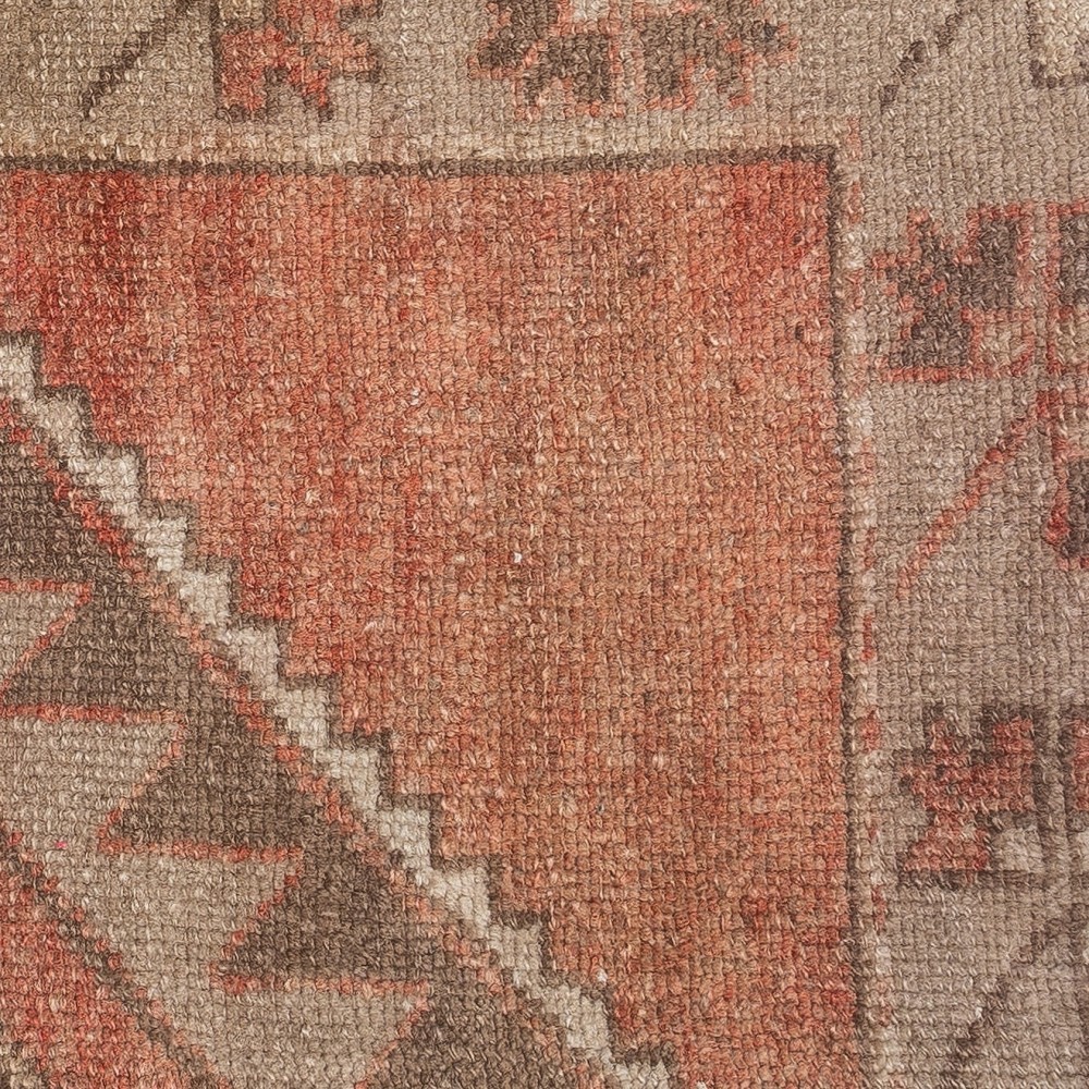 Vintage Wool Cushion. Handknotted Rug Pillow. Ethnic Home Decor. Turkish Throw Pillow