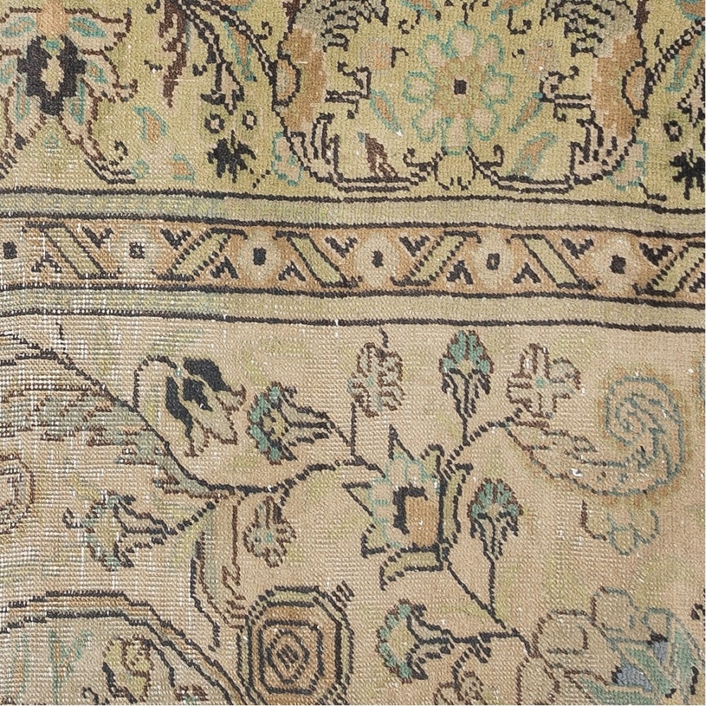 Handknotted Turkish Wool Cushion Cover. Rug Throw Pillow. Home Gift. Vintage Toss Pillow