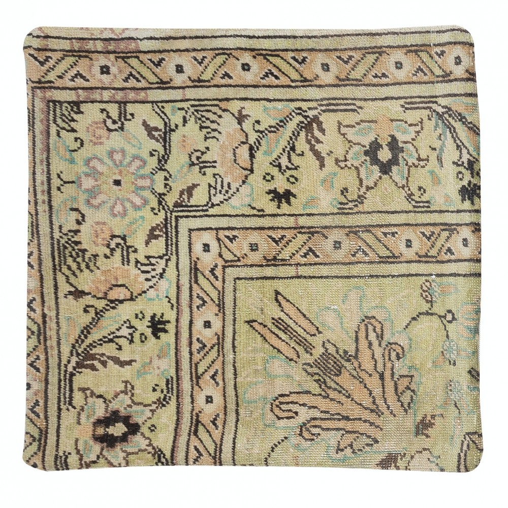 Vintage Handmade Turkish Wool Rug Cushion Cover. Rug Pillow. Boho Home Decor