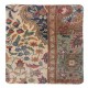 Authentic Turkish Wool Cushion Cover. Handknotted Rug Pillow. Rustic Decor. Vintage Throw Pillow