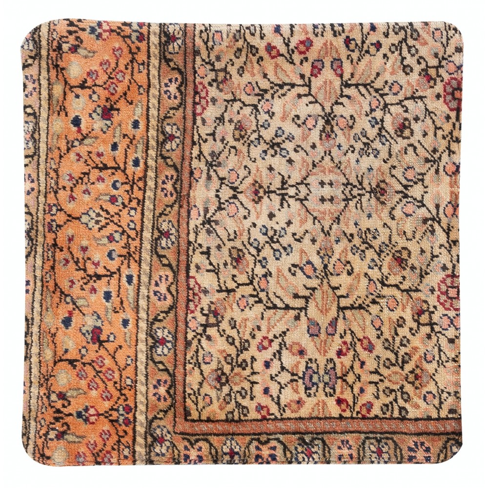 Rustic Turkish Cushion Cover. Handmade Wool Rug Pillow. Bohemian Style Toss Pillow. Vintage Toss Pillow