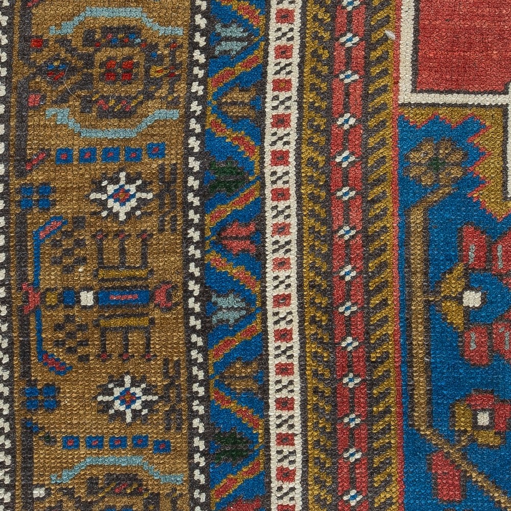 Vintage Turkish Wool Cushion Cover. Handmade Rug Pillow. Rustic Decor Throw Pillow