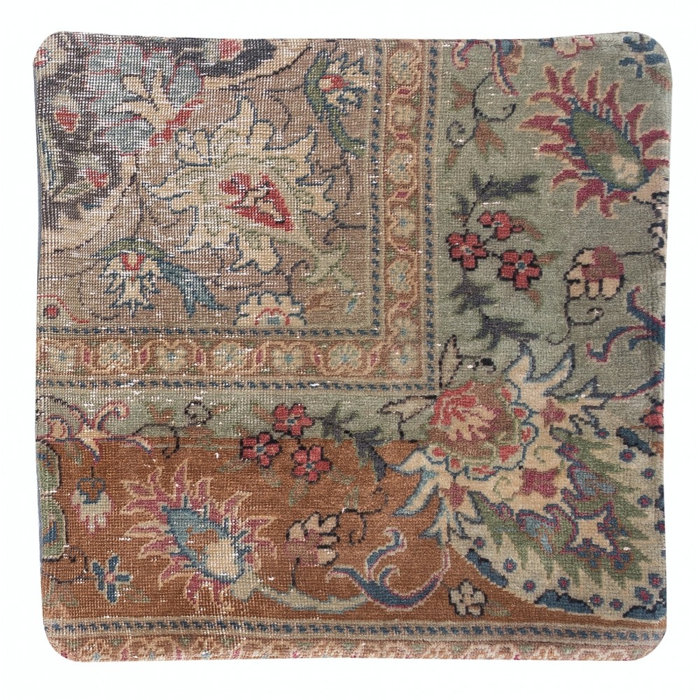 Vintage Turkish Rug Pillow Cover. Boho & Farmhouse Decor. Handmade Cushion Cover