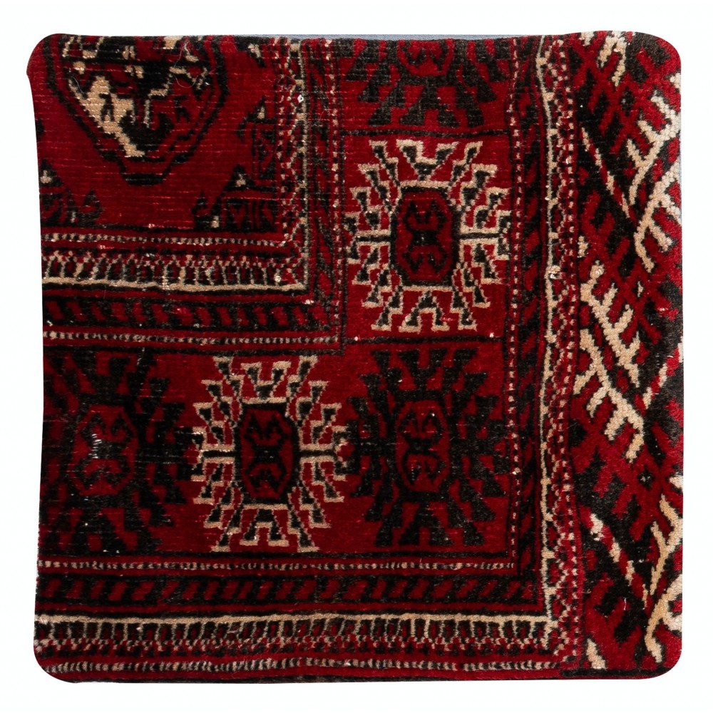 Vintage Turkish Wool Cushion Cover. Handmade Rug Pillow. Rustic Decor Throw Pillow