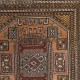Rustic Handmade Wool Cushion Cover. Vintage Turkish Rug Pillow