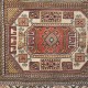 Hand-knotted Turkish Wool Rug Cushion Cover. Rustic Throw Pillow. Home Gift